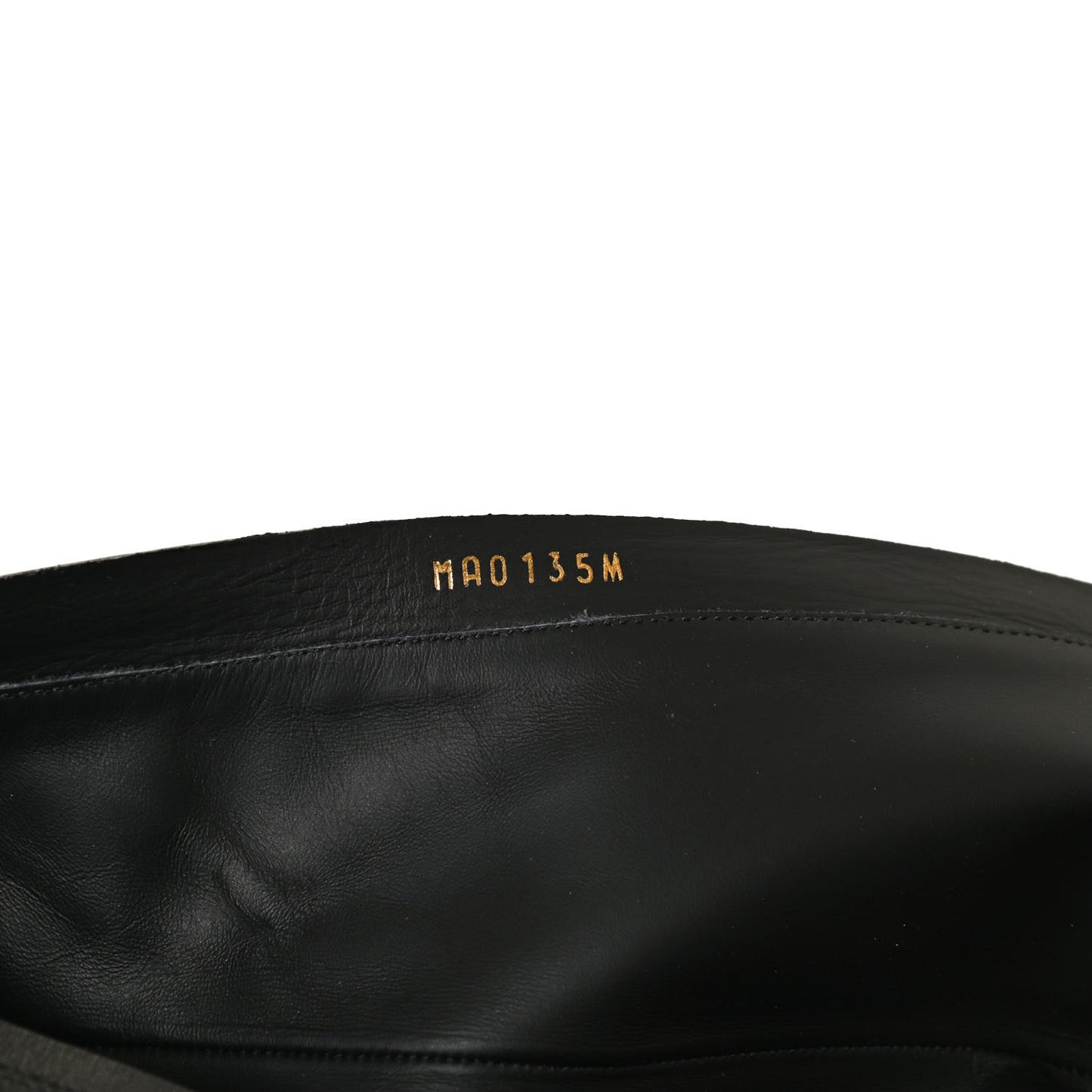 Calfskin Belted High Boots 38 Black
