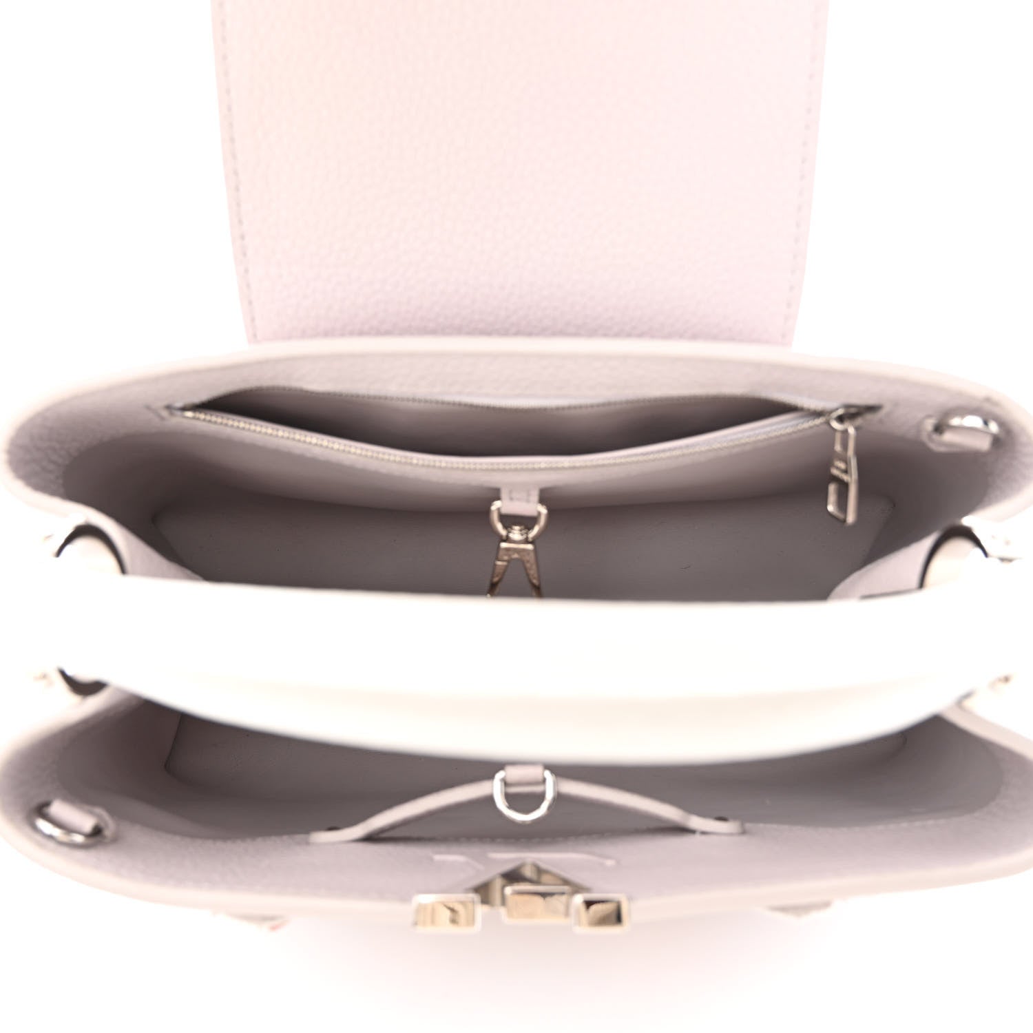 Louis Vuitton Taurillon Mechanical Flowers Capucines PM Purple 5 of 9