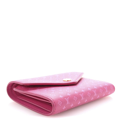 Louis Vuitton Calfskin Nanogram Embossed Victorine Wallet Rose 4 of 6