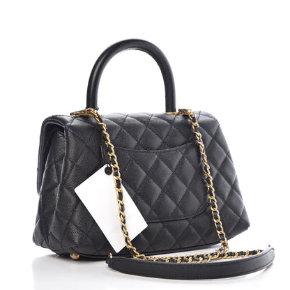 Chanel Caviar Quilted Mini Coco Handle Flap Black 3 of 10