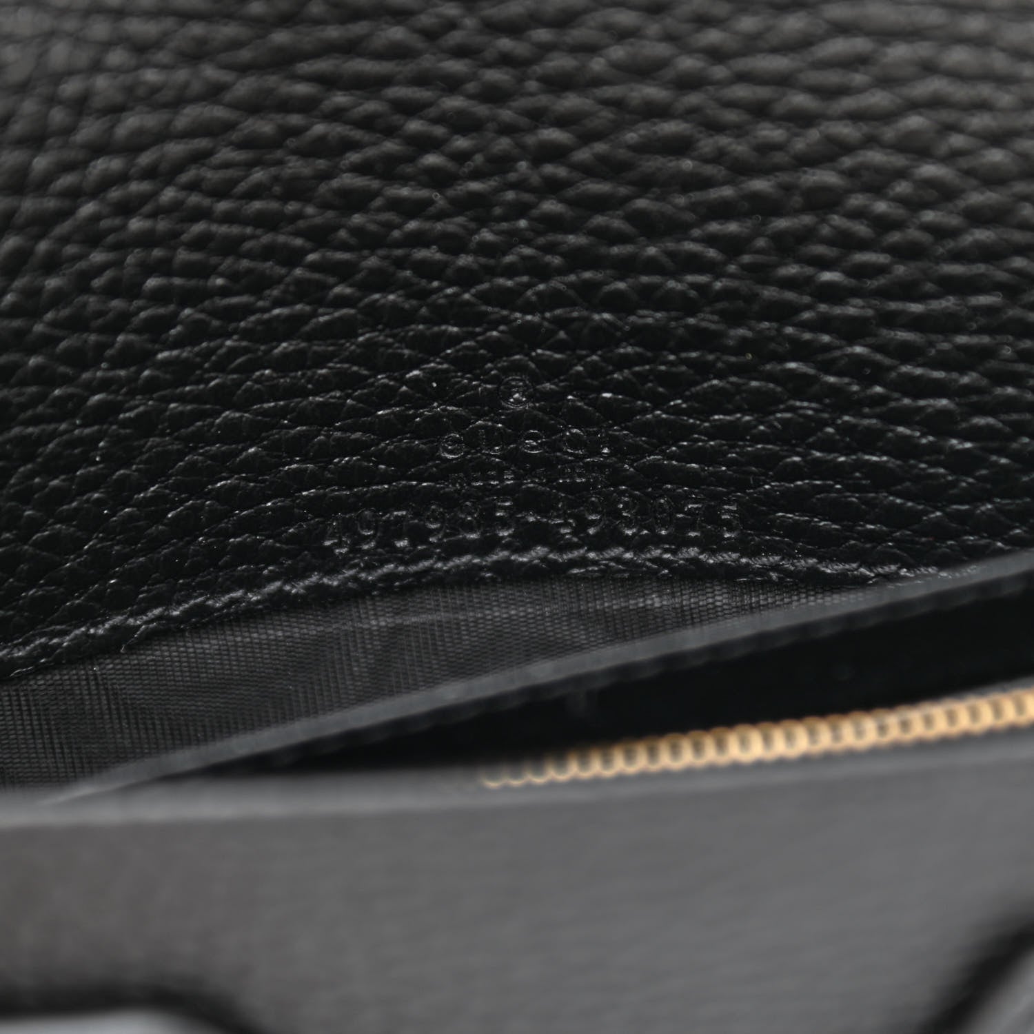 Gucci Calfskin Mini GG Marmont Chain Wallet Black 5 of 8