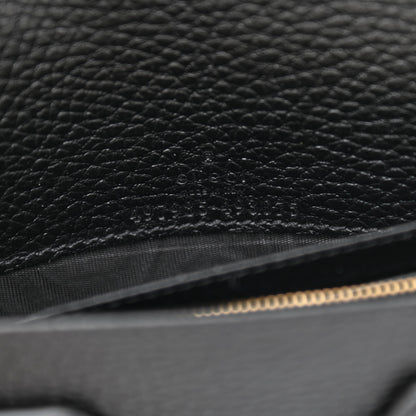 Gucci Calfskin Mini GG Marmont Chain Wallet Black 5 of 8