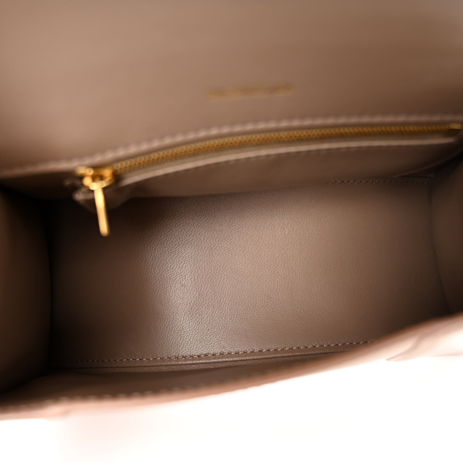 Balenciaga Shiny Box Calfskin Small Hourglass Top Handle Bag Sand 5 of 9