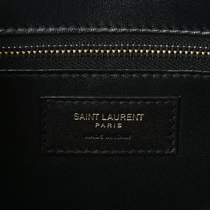 Saint Laurent Smooth Calfskin Carre Satchel Black 6 of 9