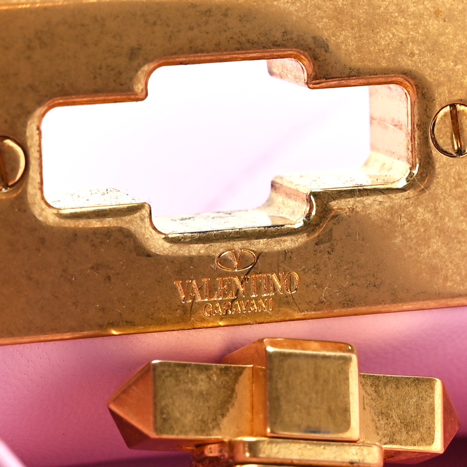 Valentino Garavani Nappa Mini Roman Stud The Handle Bag Pink Borealis 7 of 11