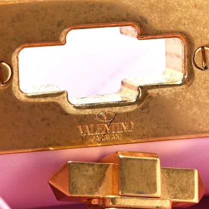 Valentino Garavani Nappa Mini Roman Stud The Handle Bag Pink Borealis 7 of 11