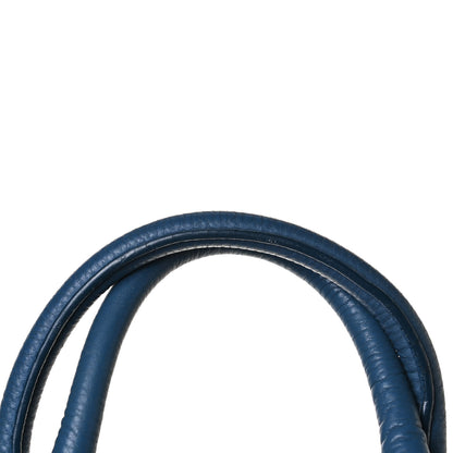 Prada Vitello Daino Side Zip Tote Cobalto 18 of 18