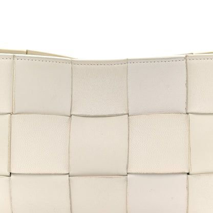 Bottega Veneta Calfskin Maxi Intrecciato Cassette Pouch On Strap Chalk 8 of 10
