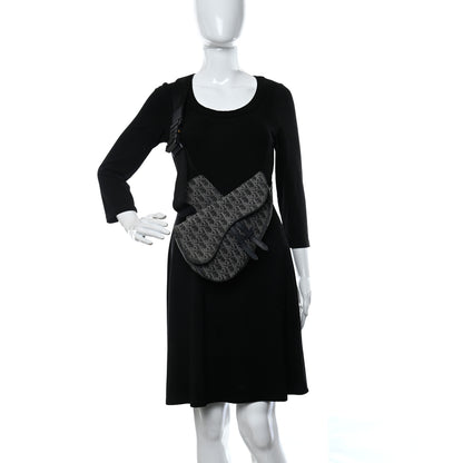 Christian Dior Oblique Mens Saddle Bag Blue 2 of 13