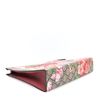 Gucci GG Supreme Monogram Blooms Large Cosmetic Case Beige Multicolor Dry Rose 4 of 7