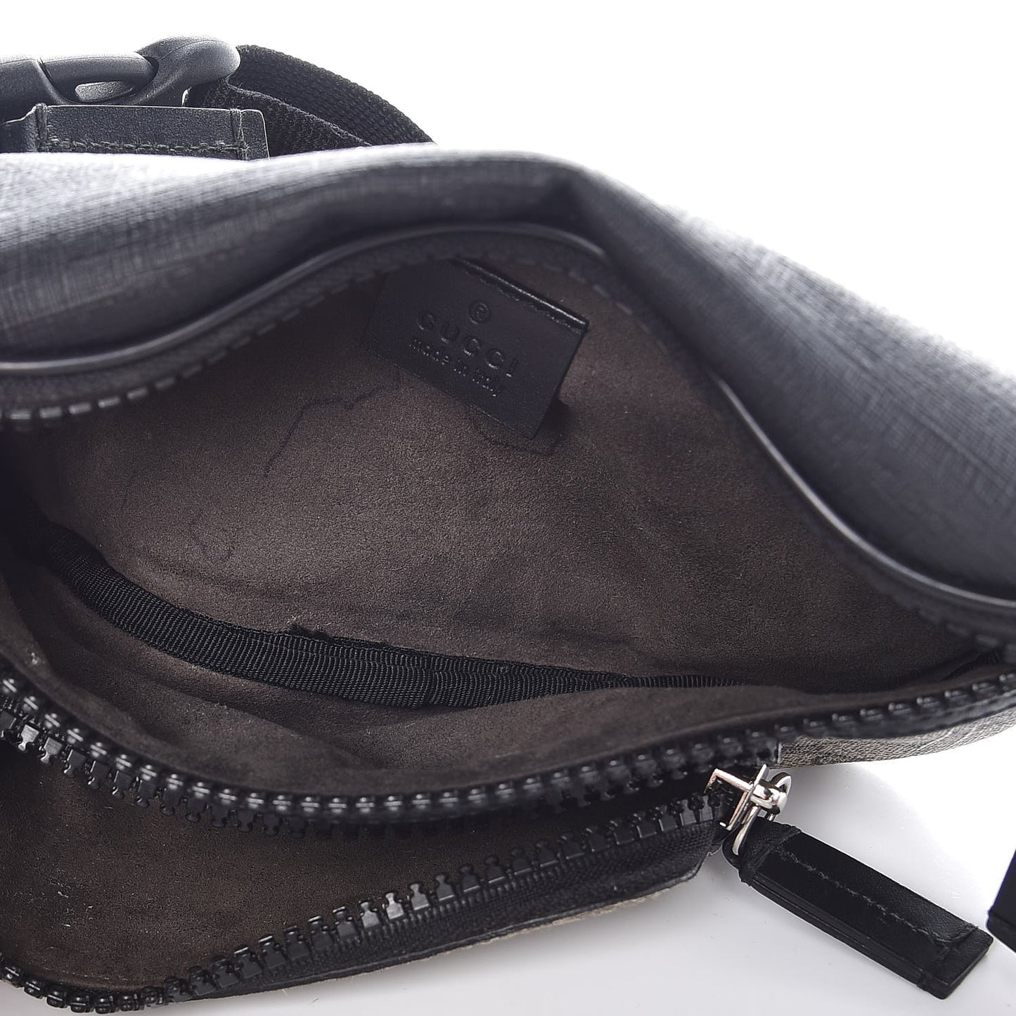 GG Supreme Monogram Belt Bag Black