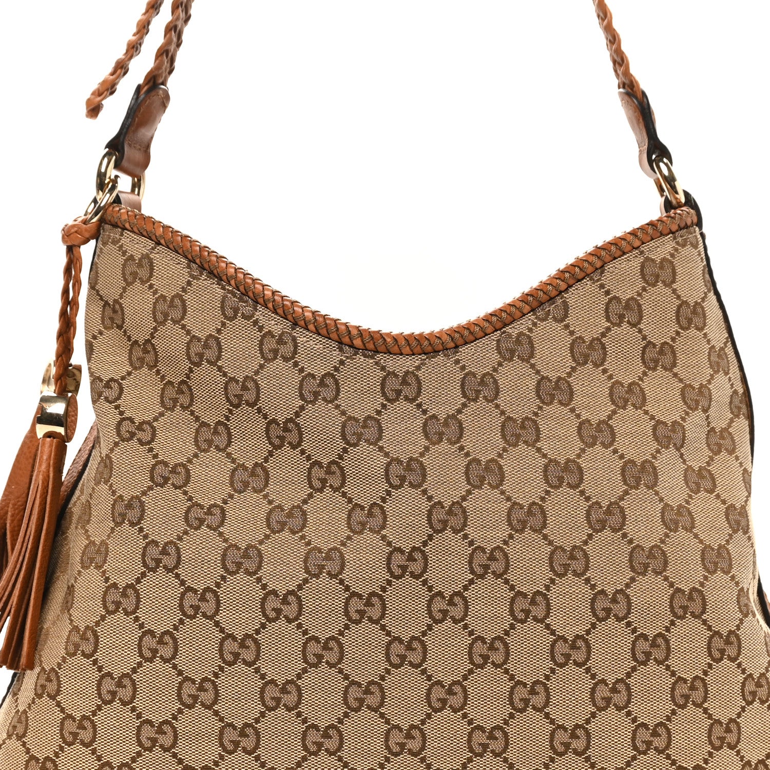 Gucci Monogram Medium Marrakech Hobo Camel 8 of 11