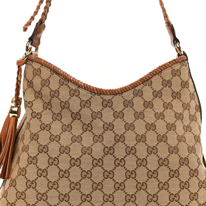 Gucci Monogram Medium Marrakech Hobo Camel 8 of 11