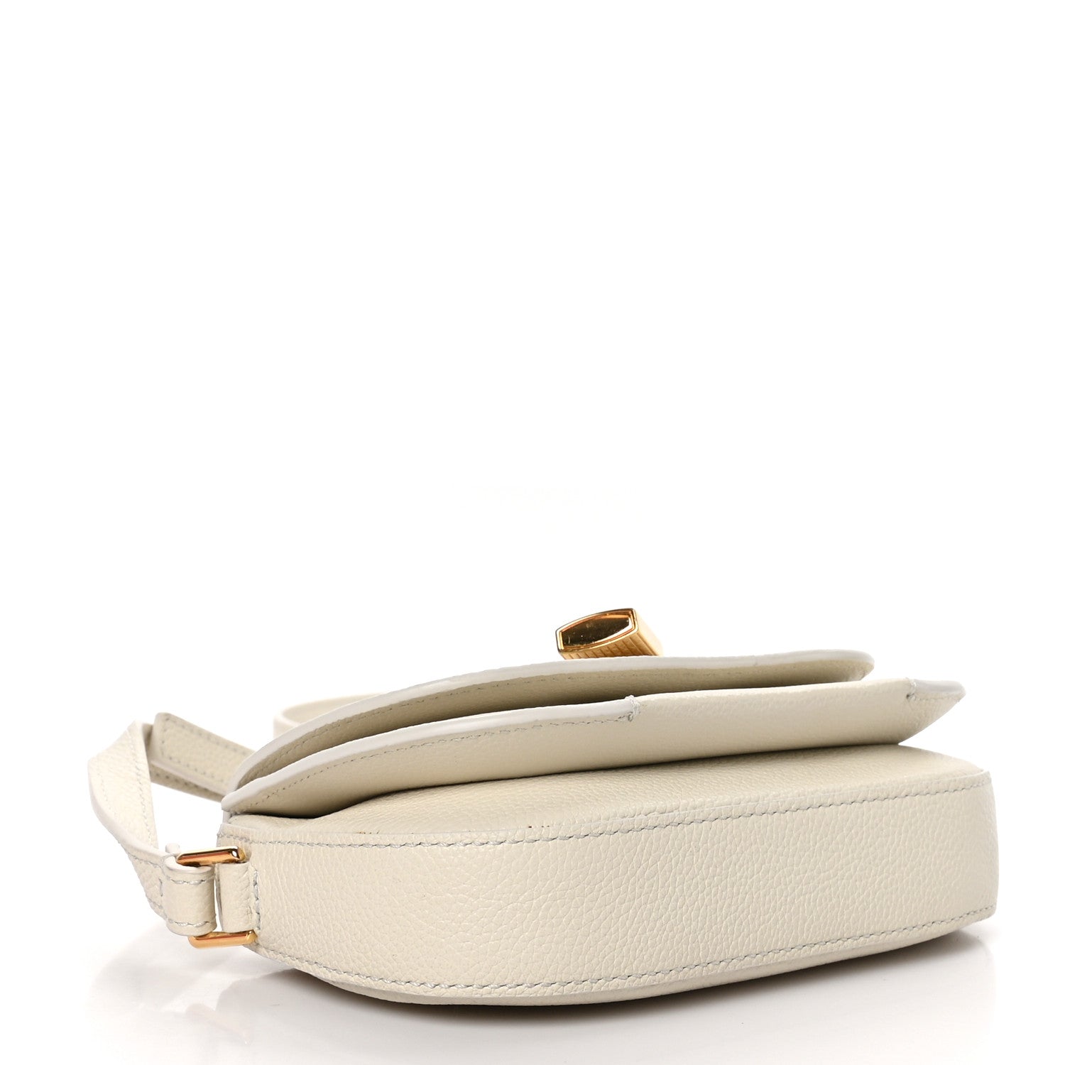 Tom Ford Grained Calfskin Padlock Crossbody Bag Chalk 4 of 10