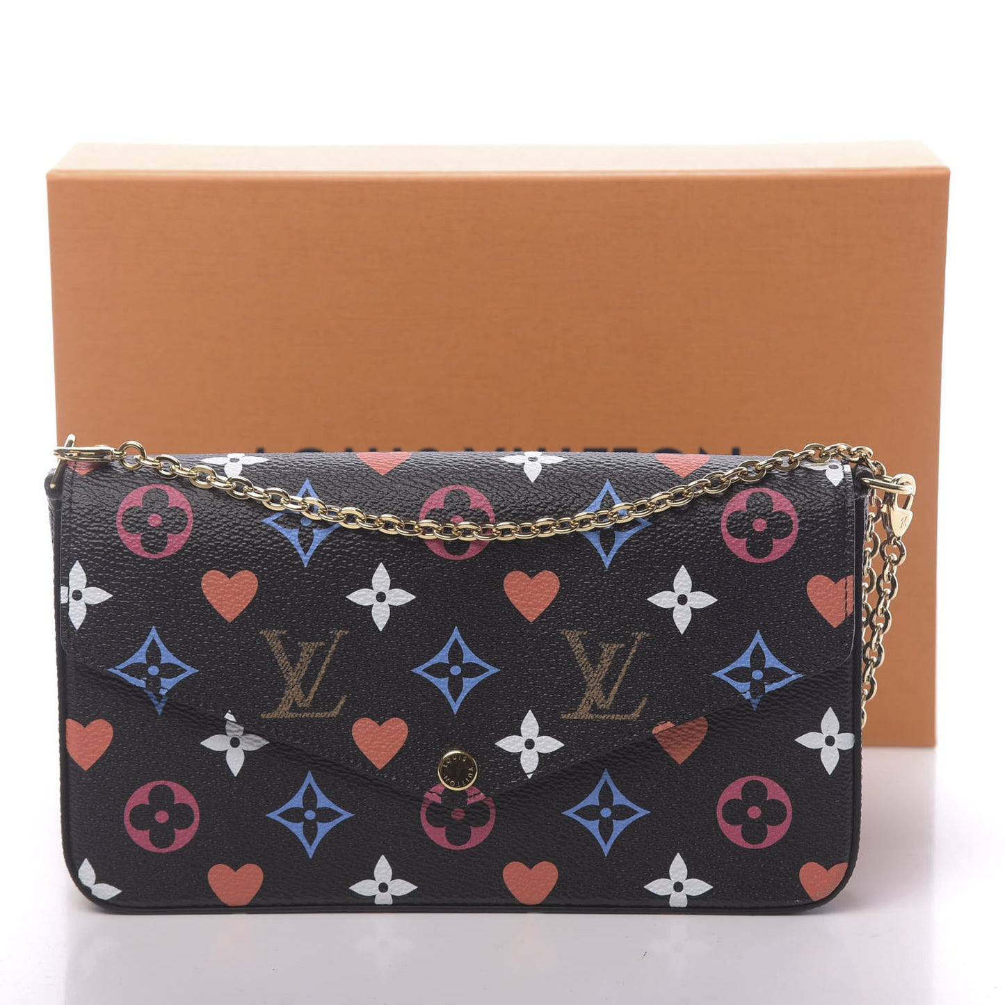 Game On Felicie Chain Wallet Black