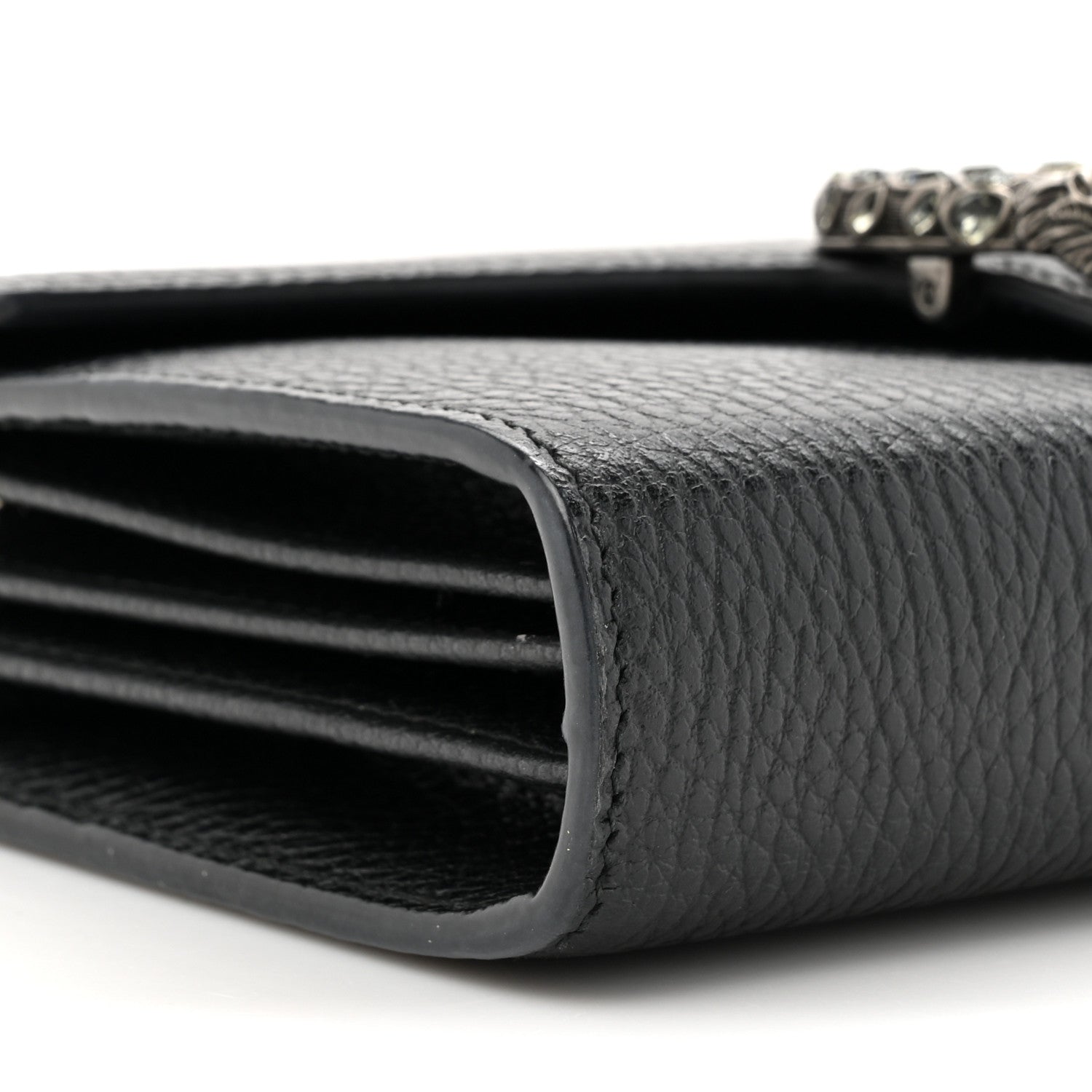 Gucci Calfskin Mini Dionysus Chain Wallet Black 11 of 11