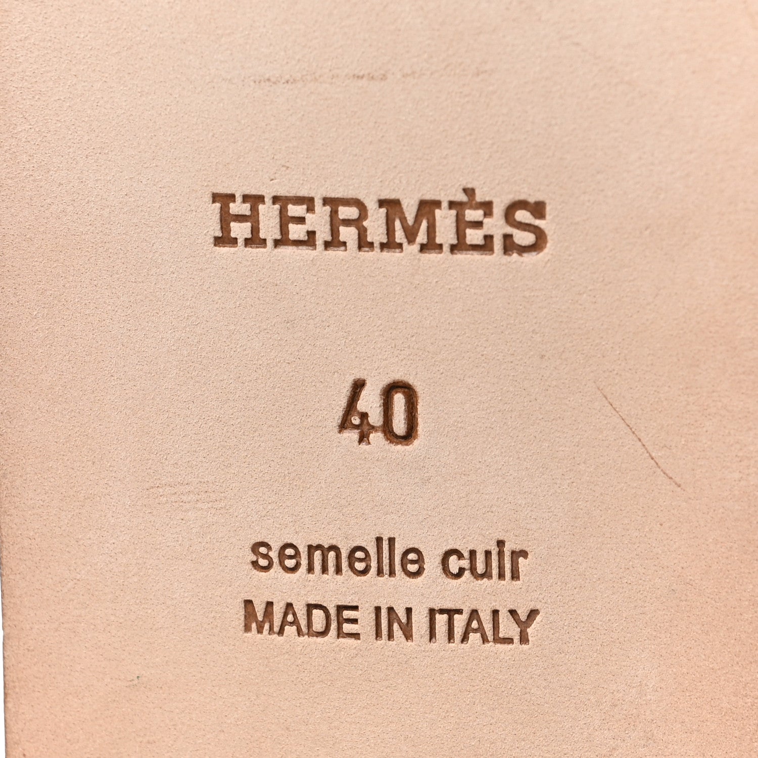 Hermes Box Calfskin Oran Sandals 40 Black Vieux Rose 6 of 8