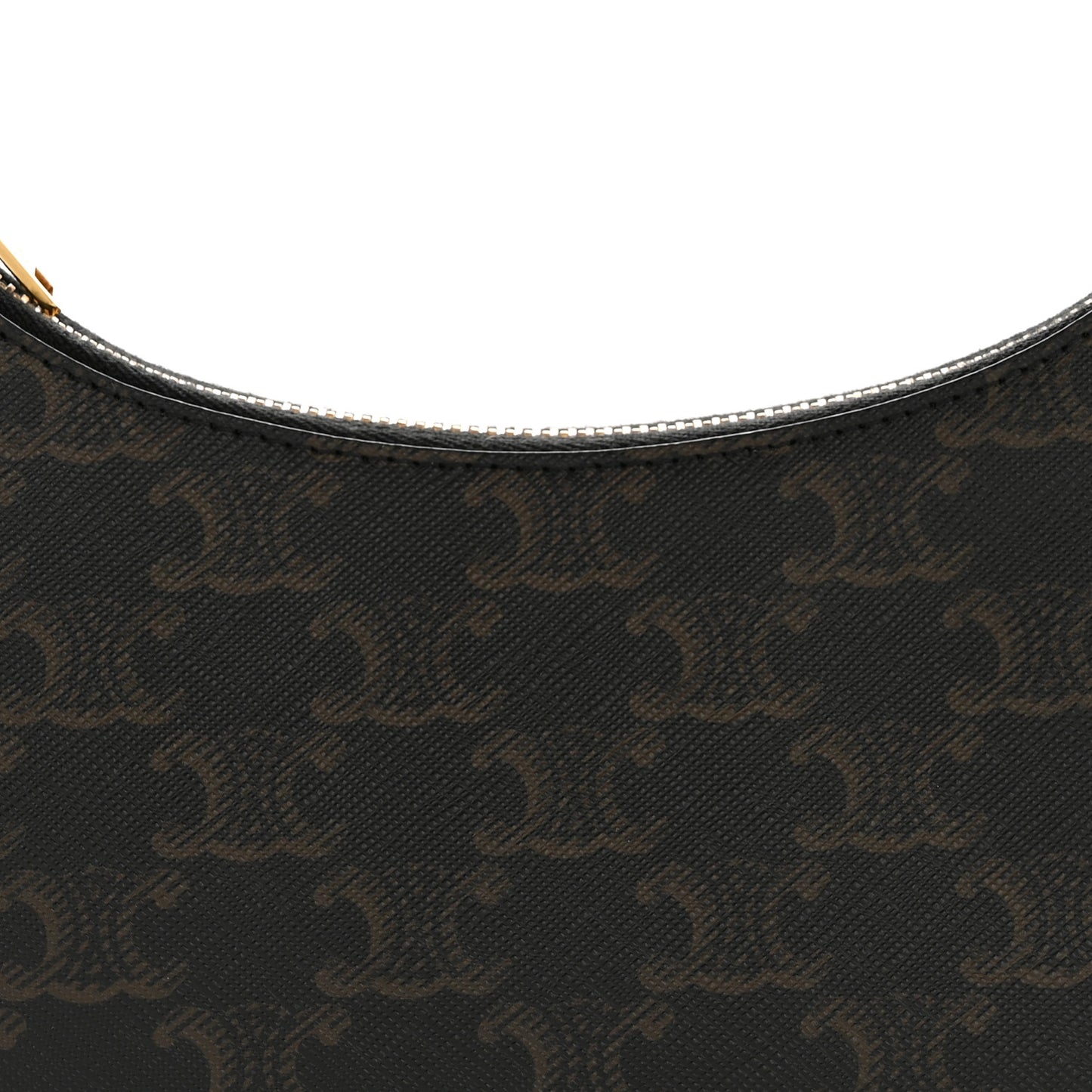 Triomphe Canvas Calfskin Ava Shoulder Bag Tan
