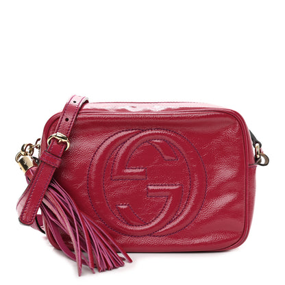 Gucci Soft Patent Small Soho Disco Bag Bright Bougainvillea 1 of 11