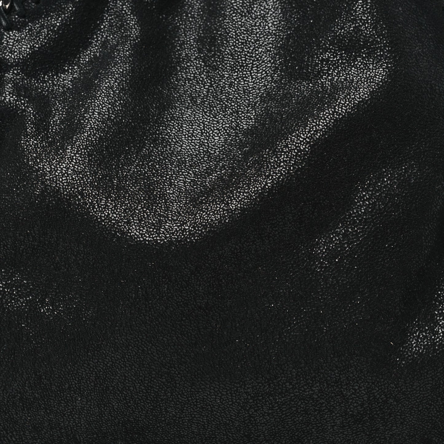 Shaggy Deer Mini Falabella Fold Over Tote Black