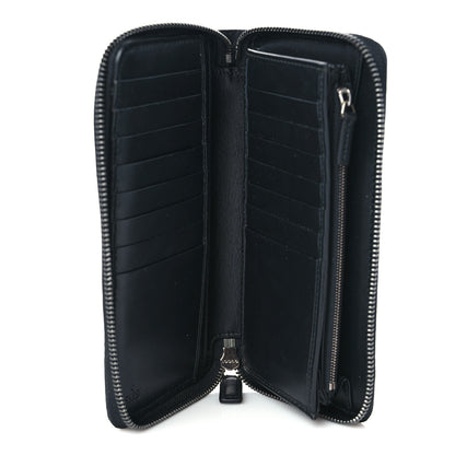 Gucci Guccissima Signature Zip Around Organizer Wallet Black 5 of 6