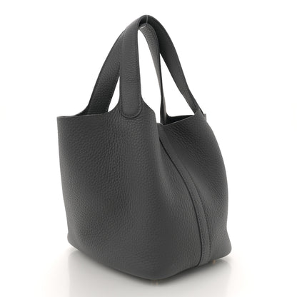 Hermes Taurillon Clemence Picotin Lock 18 PM Ardoise 3 of 12