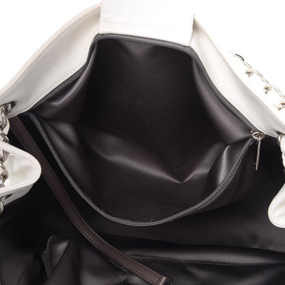 Chanel Lambskin Pearl Obsession Tote White 9 of 19