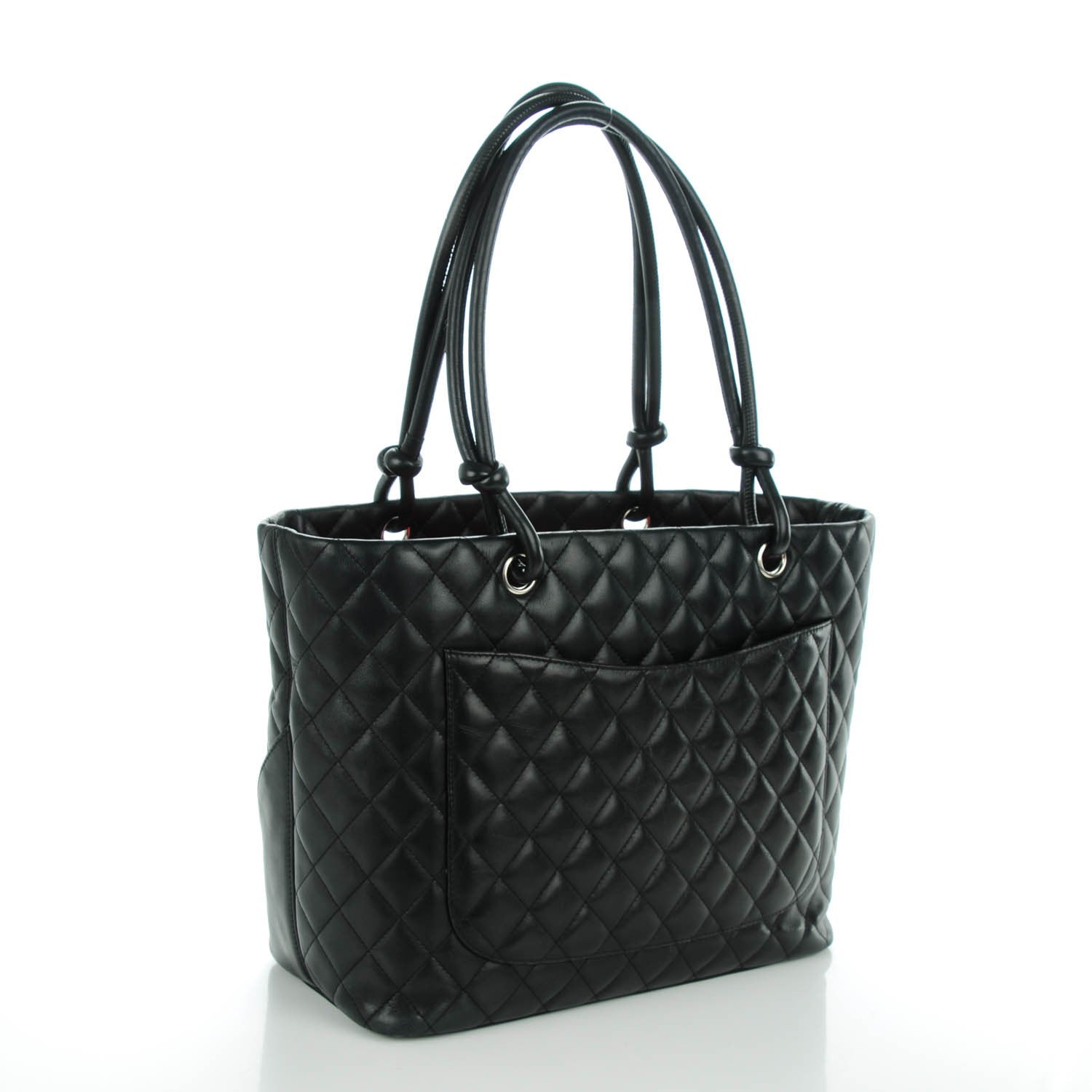 Chanel Calfskin Quilted Large Cambon Tote Black 3 of 7