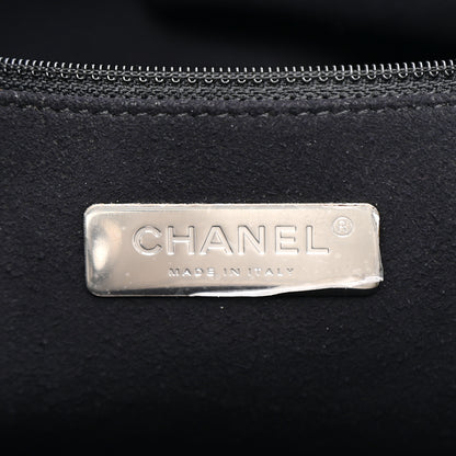 Chanel Metallic Calfskin Crocodile Embossed Large Backpack Silver 6 of 10