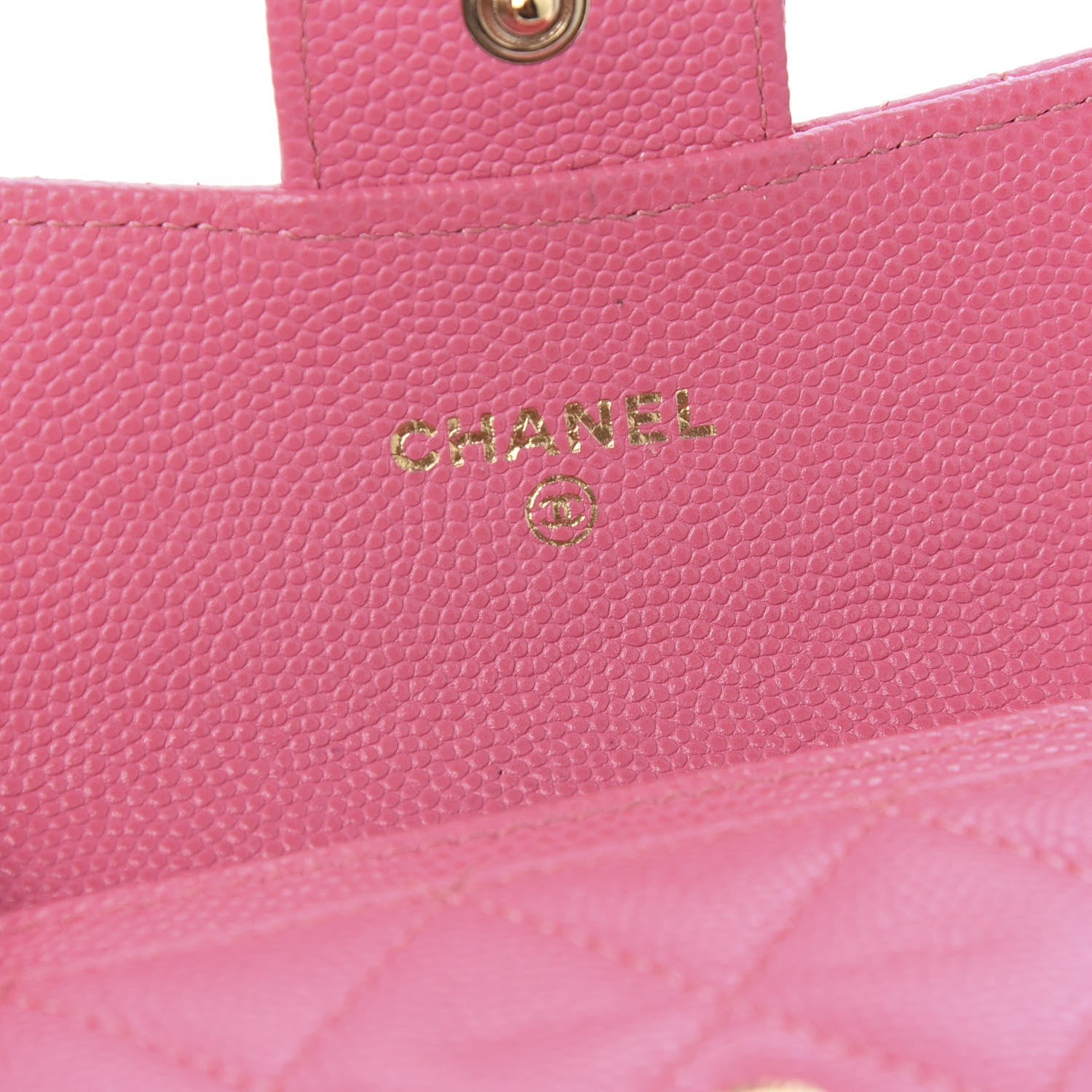 Chanel Iridescent Caviar Quilted Flap Card Holder Pink 5 of 10