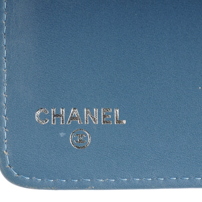 Chanel Caviar CC French Wallet Light Blue 8 of 10