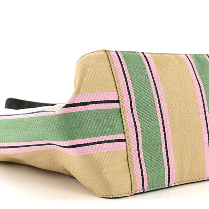 Stella McCartney Raffia Striped Logo Tote Multicolor 10 of 13