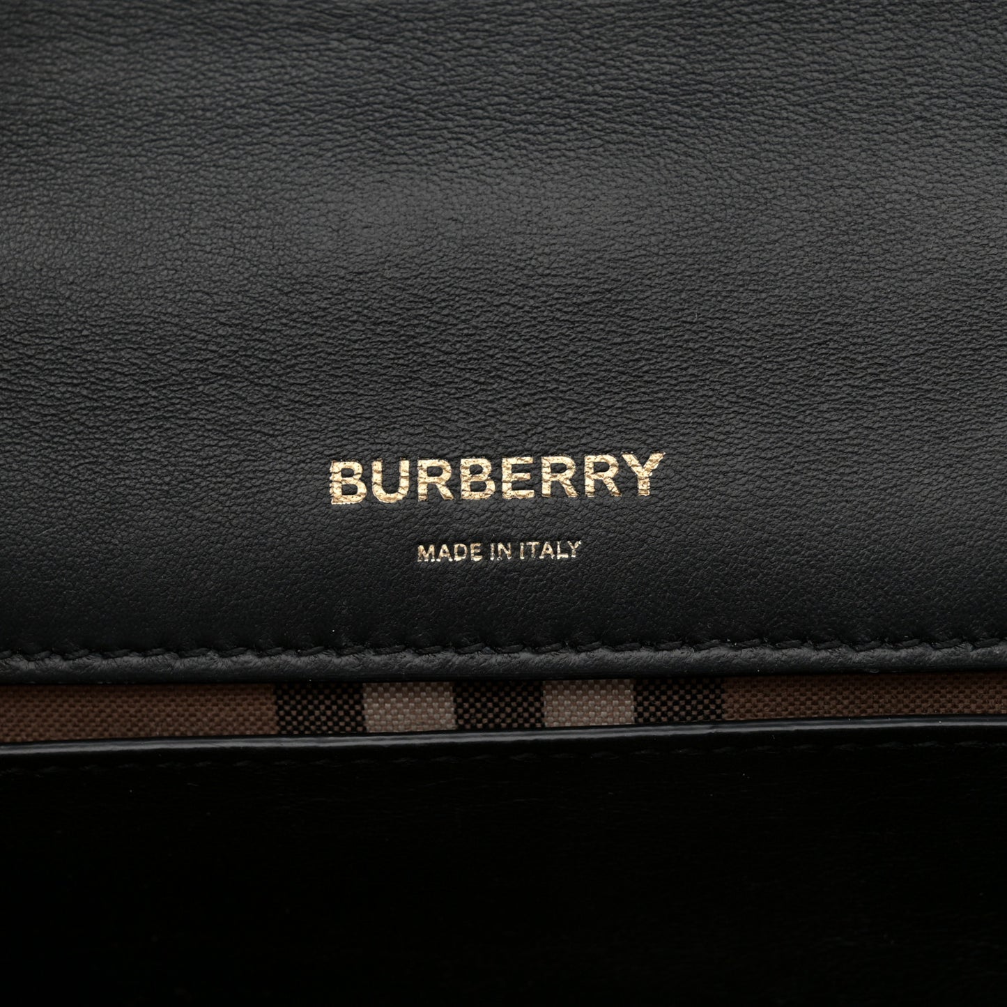 Check Cashmere Small Lola Bag Black