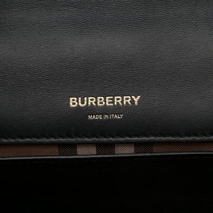 Burberry Check Cashmere Small Lola Bag Black 6 of 12