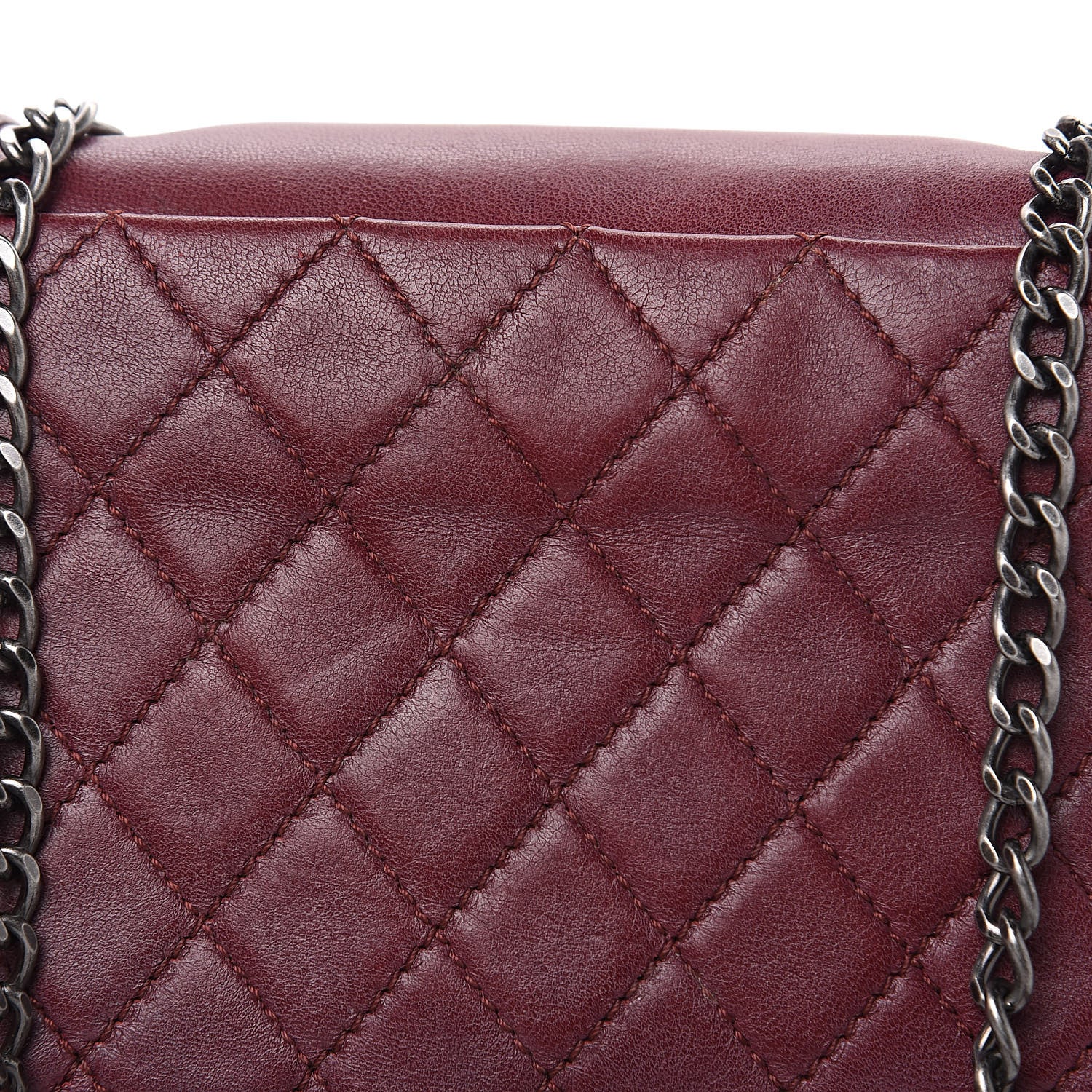 Chanel Lambskin Plexiglass Boy Brick Burgundy 10 of 17