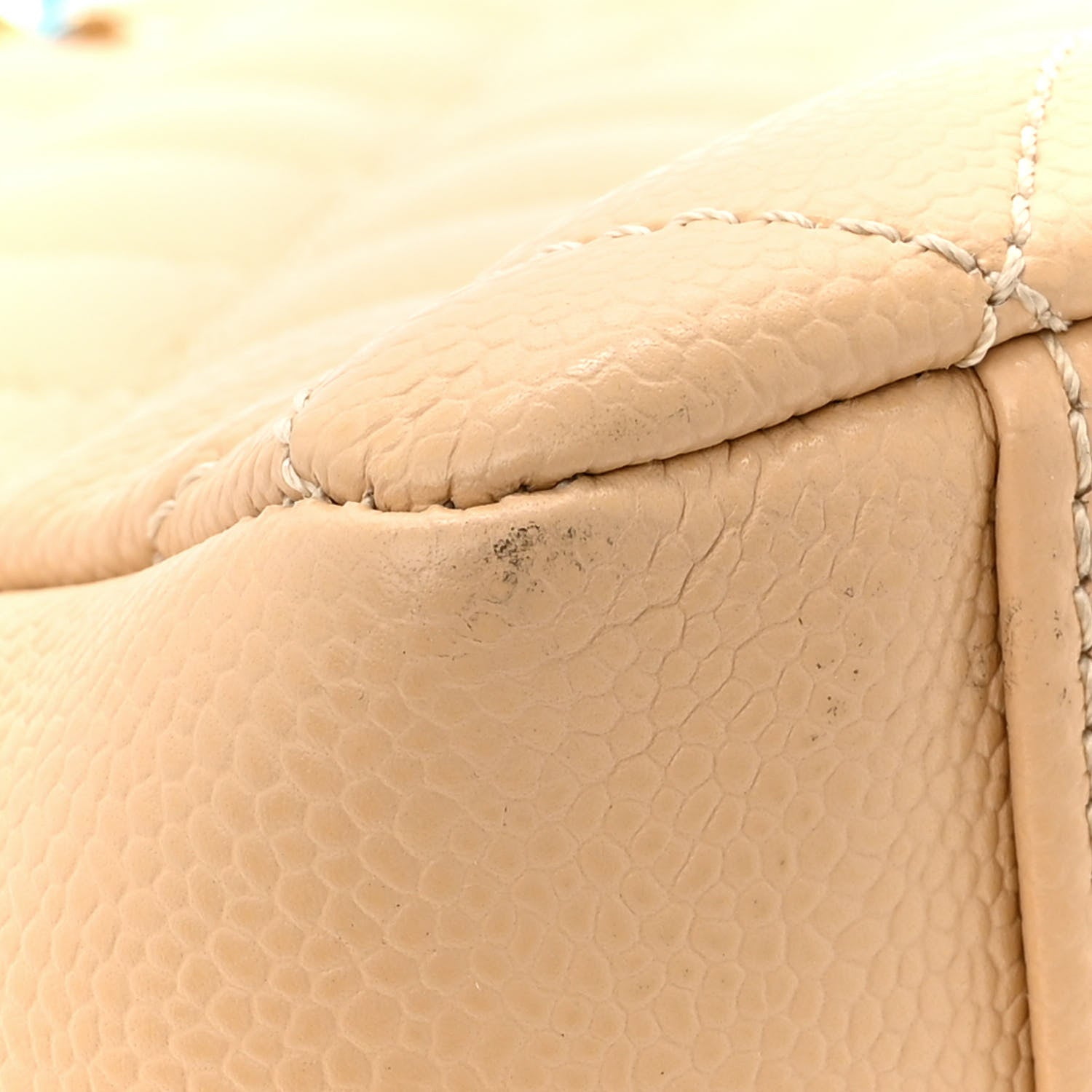 Chanel Caviar Quilted Grand Shopping Tote GST Beige Clair 15 of 19