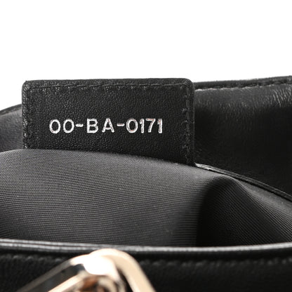 Christian Dior Lambskin Cannage Small Lock Tote Black 6 of 7