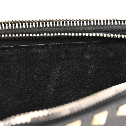 Valentino Garavani Pebbled Calfskin Rockstud Small Chain Shoulder Bag Black 10 of 11