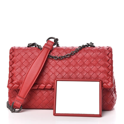 Bottega Veneta Nappa Intrecciato Baby Olimpia Shoulder Bag Vesuvio 13 of 13