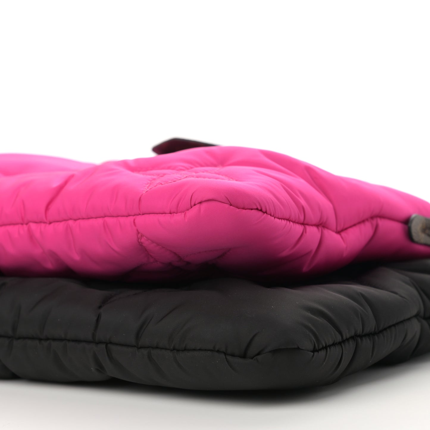 Econyl Monogram Pillow Maxi Multi Pochette Accessories Black Fuchsia