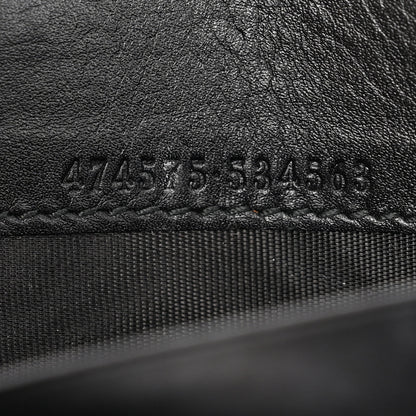 Gucci Calfskin Matelasse GG Marmont Chain Wallet Black 7 of 11