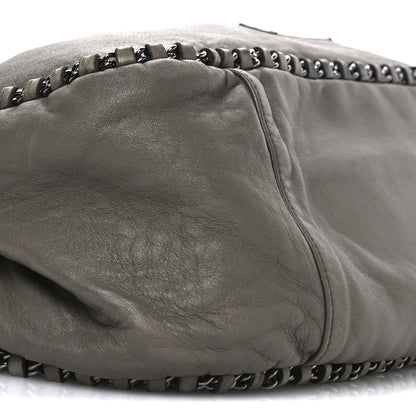 Chanel Lambskin Chain Hobo Grey 9 of 10