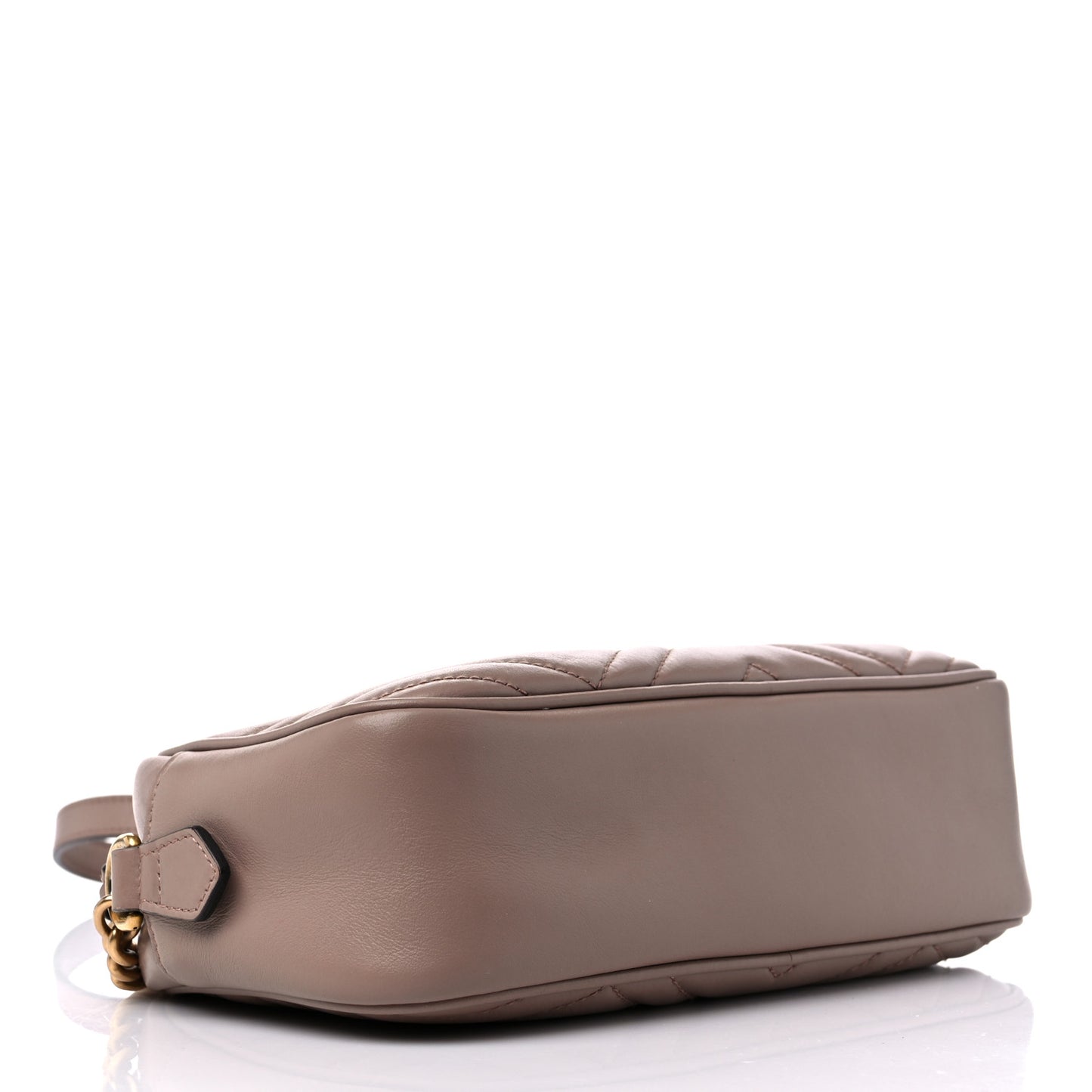 Calfskin Matelasse Small GG Marmont Chain Shoulder Bag Porcelain Rose