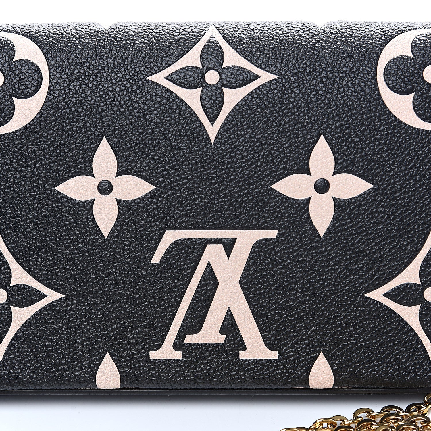 Louis Vuitton Empreinte Monogram Giant Crafty Pochette Felicie Black Creme 11 of 11