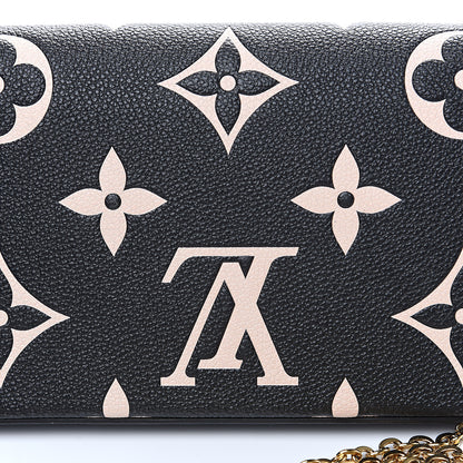 Louis Vuitton Empreinte Monogram Giant Crafty Pochette Felicie Black Creme 11 of 11