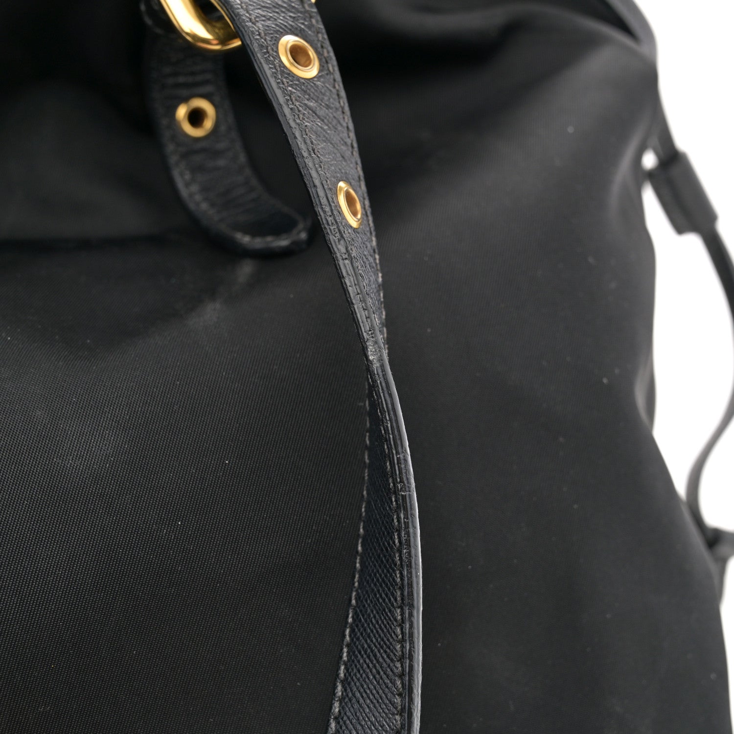 Prada Tessuto Nylon Saffiano Tote Black 15 of 17