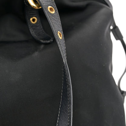 Prada Tessuto Nylon Saffiano Tote Black 15 of 17