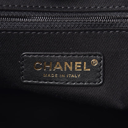 Chanel Woven Straw Raffia Small Deauville Tote Black 6 of 7