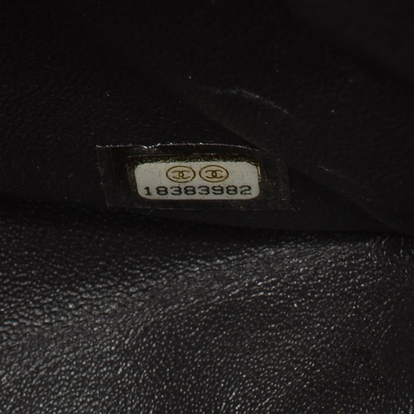 Lambskin Quilted Jumbo Classic Twist Flap Bag Black Grey