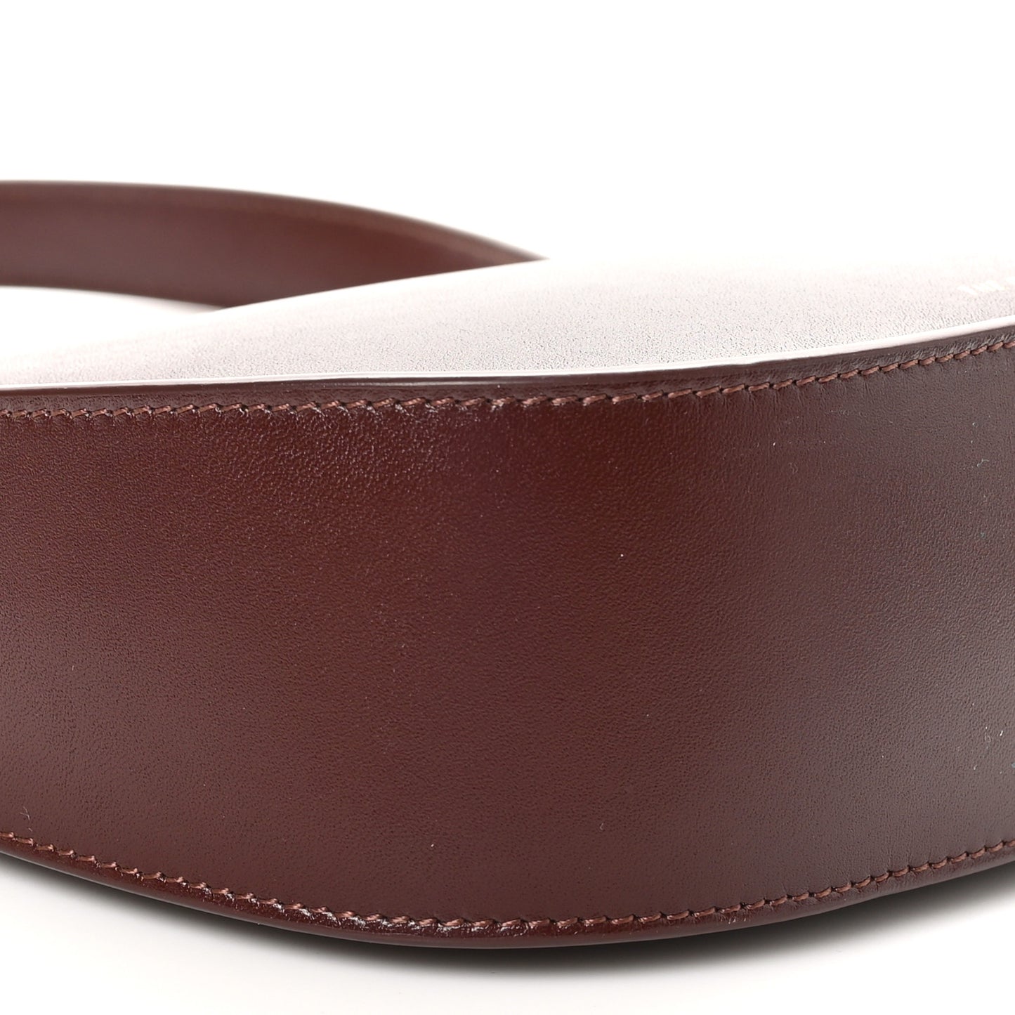 Smooth Calfskin Half Moon Shoulder Bag Raisin